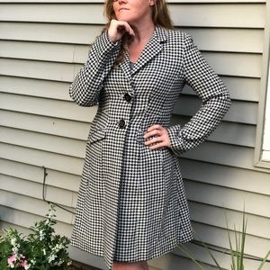 The Limited Houndstooth Winter Coat